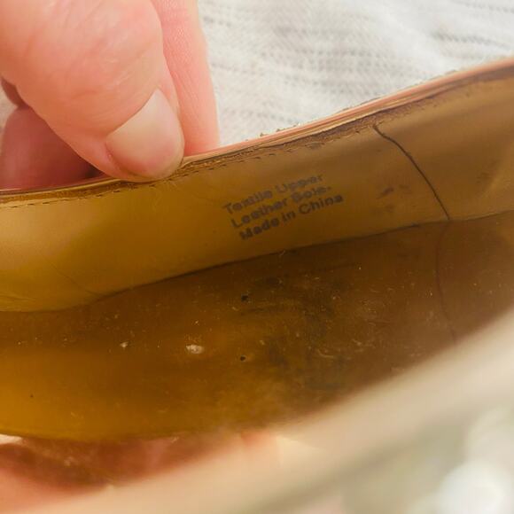 Badgley Mischka Madison II Champagne Glitter Kitten Heels Pointed Toe Size 7 - Picture 7 of 11